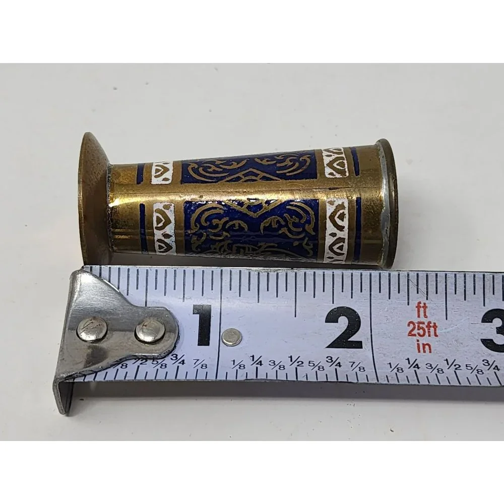 Vintage‎ Brass Gold Salt And Pepper Shakers Tray Toothpick Holder Unmarked